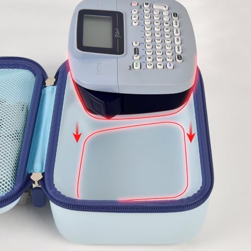GWCASE Hard Case for Brother P-Touch PTM95 PT90 Handy Label Maker, Blue - Image 3