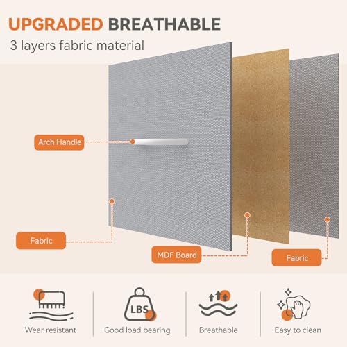 Sweetcrispy 4 Storage Drawer Dresser, Storage Cabinet, Clothes Organizer - Image 5