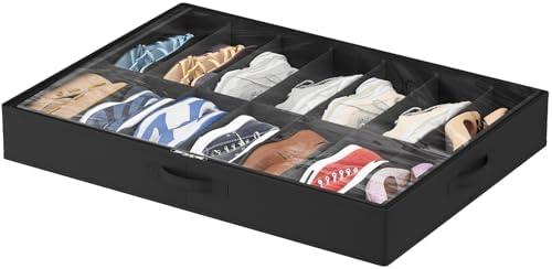 Lifewit Under Bed Shoe Storage Organizer Container, 1 Pack(14 Shoes Cells) by Lifewit
