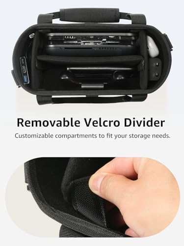 ACAQAUI All-in-One Carrying Case Only Compatible with Nintendo Switch 2, 2-in-1 Design — Heavy-Duty & Shockproof Travel Bag for Full System, Detachable Slim Case for Daily Use, Built-in Charging Port - Image 6