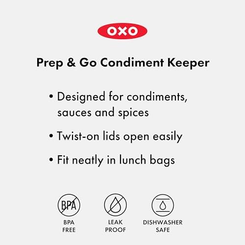 OXO Good Grips Prep & Go Leakproof Condiment Container - 2 oz, Ocean Blue - Image 4