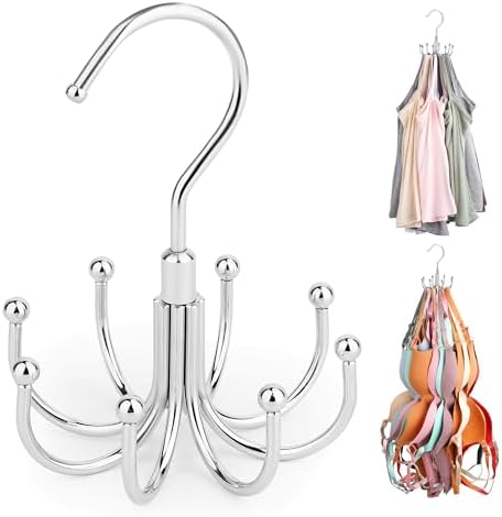 ZEDODIER Tank Top Hanger, Rotating Bra Organizer for Closet, Holds 24 Bras by ZEDODIER