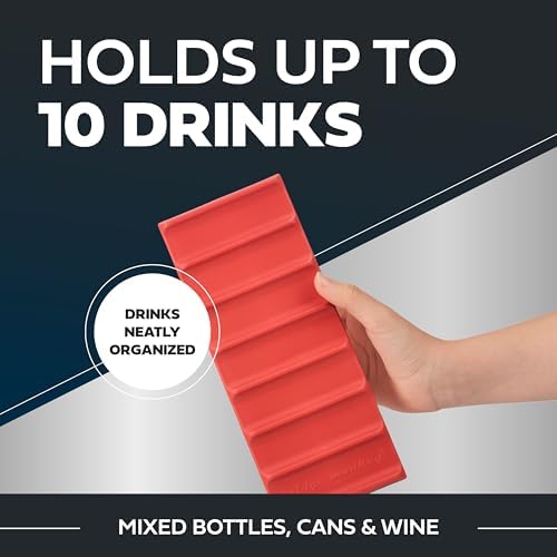 Cooks Innovations Drink Organizer for Fridge, 2 Pack Soda Can Refrigerator Organizers and Storage, Beer-Wine-Water Bottle Holder, Fridge Monkey - Durable Non-Slip&Roll - Image 2