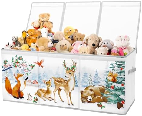 Toy Storage Box with Lids Extra Large Collapsible Toy Box Chest for Kids by Alldomess