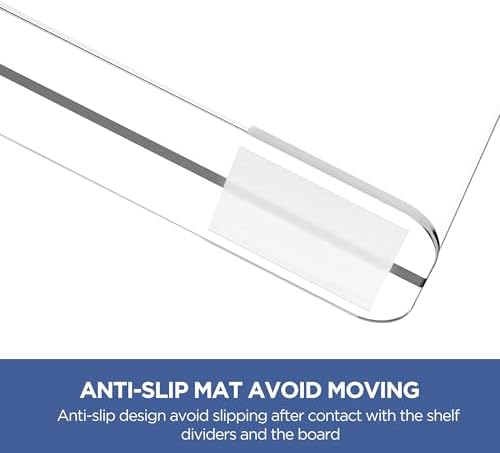 HBlife Clear 12 Inches Tall [Extra Tall Version] Acrylic Shelf Dividers for Closet Organization 10PCS Closet Shelf Divider Closet Dividers for Shelves Shelf Organizer for Closet Shelf Organizer - Image 5
