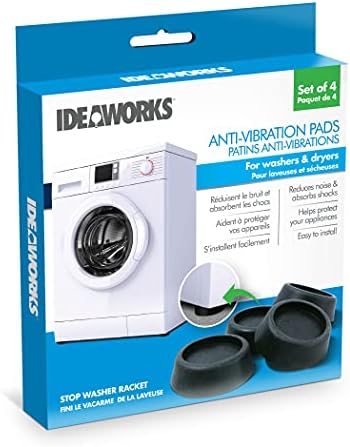 IdeaWorks Washing Machine Anti-Vibration Pads - 4 pc set, Black (JB6368) - Image 3
