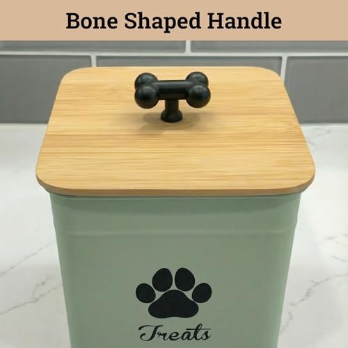 Dog Treat Container Airtight, 6"W x 8"H, Powder Coated, 12 Cup Capacity - Image 4