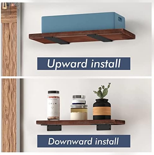 Starunder 6 Inch Floating Shelf Brackets,8 Pack L‑Shape Shelf Supports - Image 3