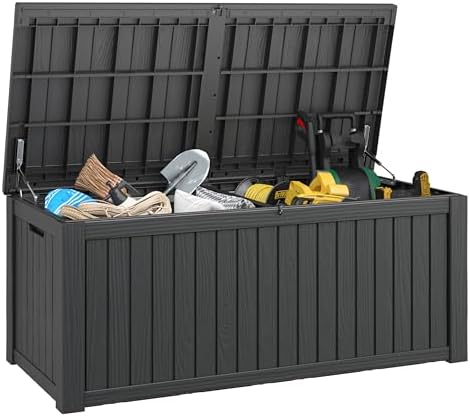 Outdoor Storage Box Waterproof, 180 Gallon Deck Box for Patio Storage by WTFGO