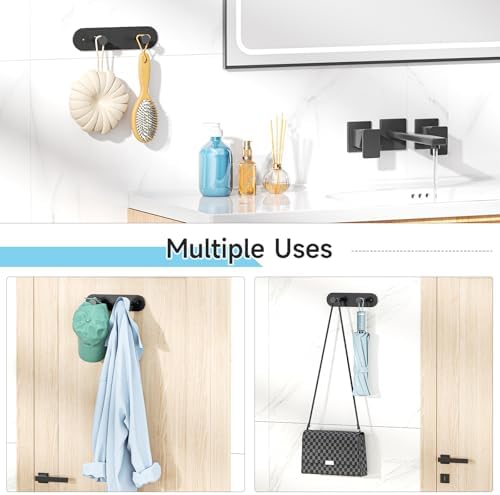 Ironing Board Hanger Wall Mount, Ironing Board Holder for Storage Y or T Leg, Metal Iron Board Hanger for Wall for Laundry Room (Black) - Image 6