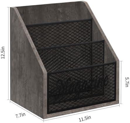 YINMIT 3 Tier Magazine Rack, Stepped Magazine Holder Floor for Home Storage - Image 4