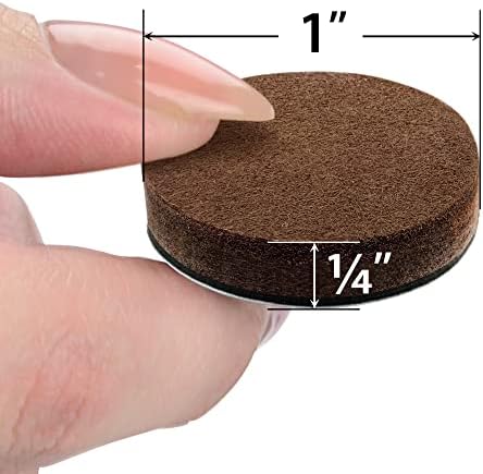 24 Felt Furniture Pads 1” 1/4” Thick X-Protector! Round Felt Pads - Image 3