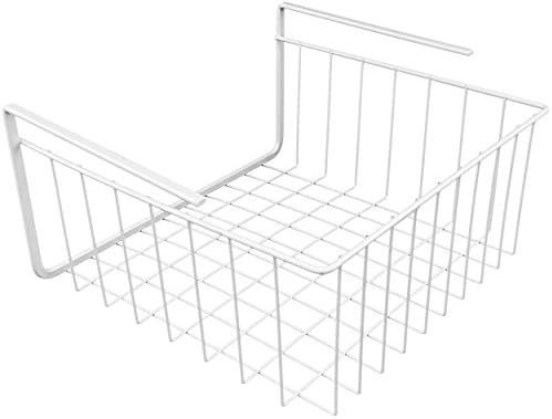 White Wire Under-Shelf Storage Basket, 17-Inch – Durable Organization Solution for Kitchen, Pantry, and Closet - Image 4