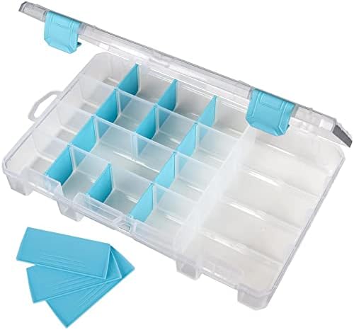 ArtBin Medium Anti-Tarnish Jewelry Box with 15 Dividers, Aqua Accents - Image 4