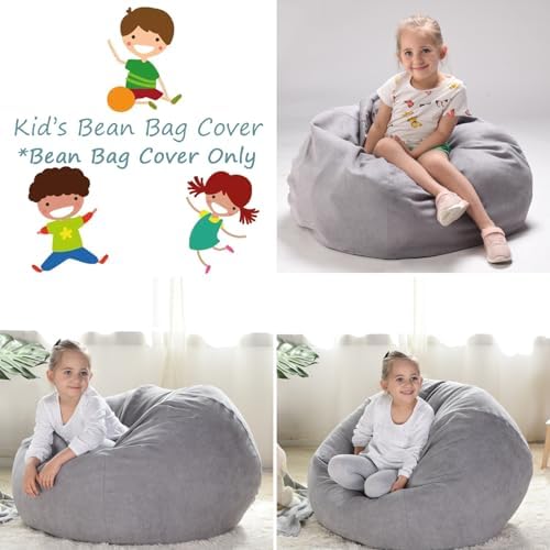YuppieLife Stuffed Animal Storage Bean Bag Cover, 38" Canvas Toy Organizer - Image 4