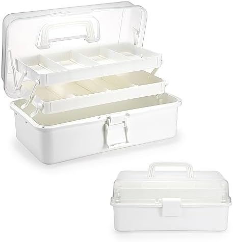 BTSKY 3-Layer Plastic Dividing Storage Box Craft Organizer and Storage by BTSKY