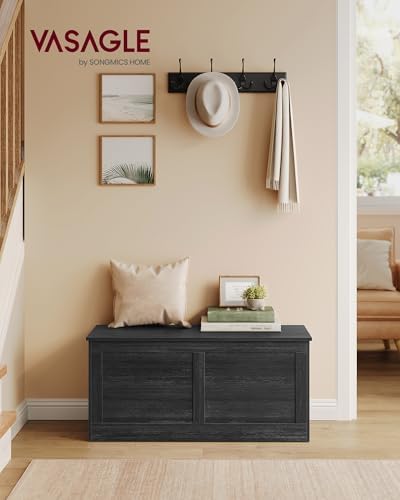 VASAGLE Storage Chest with 2 Safety Hinges, 15.7 x 39.4 x 18.3 Inches - Image 2