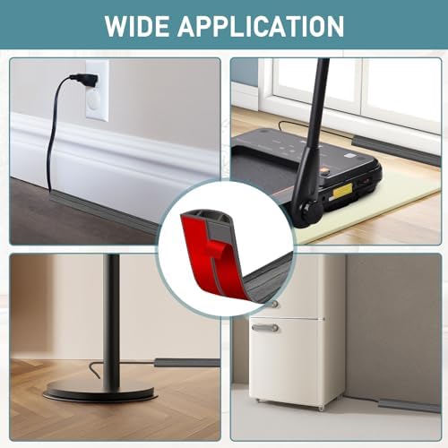 LSGCQ Floor Cord Cover Self Adhesive Cord Hider Floor Cable Management - Image 6
