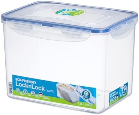 LocknLock Easy Essentials Food lids/Pantry Storage/Airtight containers, BPA Free, Rectangle-16.5 Cup-for Beans, Clear by LocknLock