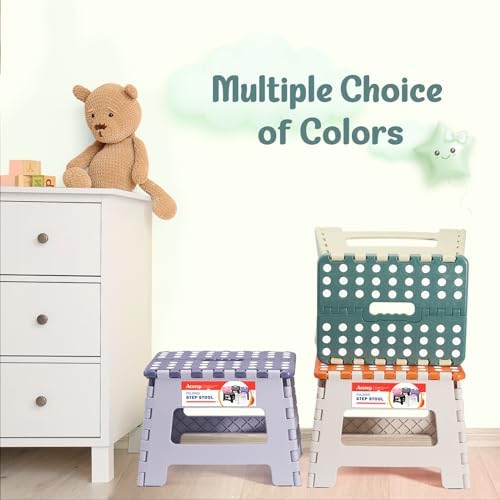 ACSTEP Folding Step Stool 9 Inch for Kids, 300 lbs, Bicolor Green - Image 3