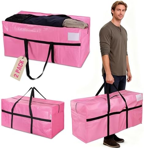 WORKPRO 2-Pack 66 Gallon Extra Large Moving Bag with Zipper & Carry Handles by WORKPRO