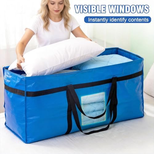 60 Gallon Extra Large Storage Bags, Heavy Duty Moving Bags, 6 Packs - Image 5