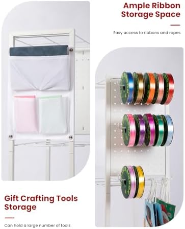 Wrapping Paper Storage Cart Gift Wrapping Ribbon Organizers Storage - Image 2