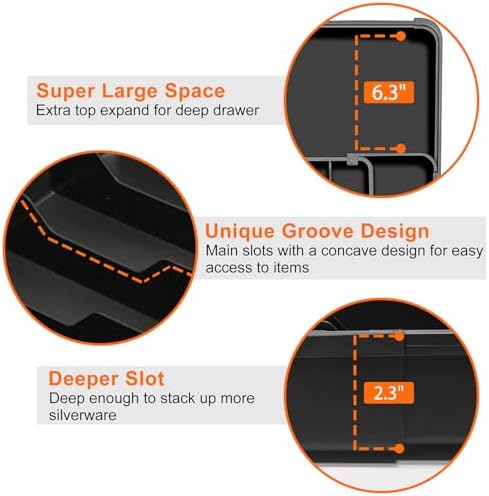 Spaclear Expandable Silverware Drawer Organizer, Utensil Tray for Kitchen - Image 6
