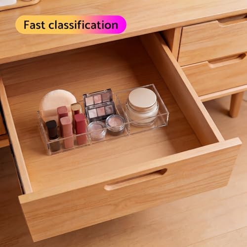 HIIMIEI 3 Section Acrylic Drawer Organizer Tray - Image 4