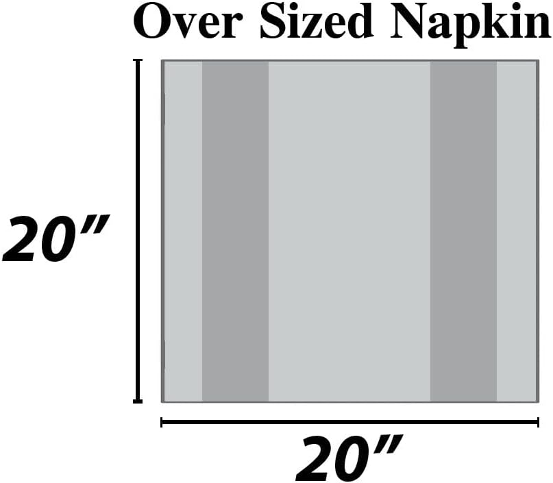 Urban Villa Dinner Napkins Solid Grey Color Cloth Napkins (Set of 12) Oversized 20x20 Inches 100% Cotton Slub Premium Quality Soft Durable with Mitered Corners Reusable Washable Everyday Use Napkins