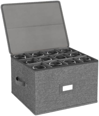 Stemware Storage Cases, Wine Glass Storage Box Containers for Crystal by popoly