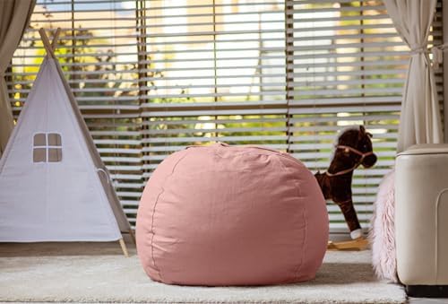 WEKAPO Stuffed Animal Storage Bean Bag Chair Cover for Kids - Image 6