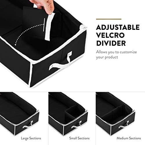 ZOBER Wrapping Paper Storage, Gift Wrapping Organizer Storage, Black/White - Image 4