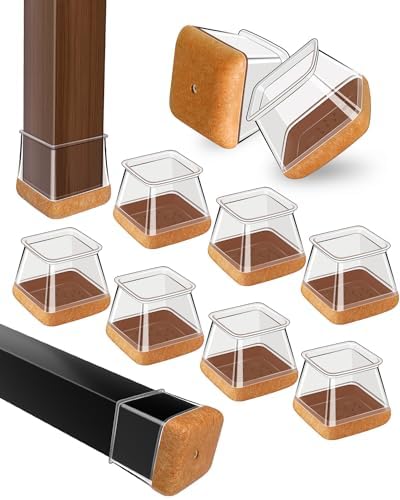 OCONDA 40 Pcs Chair Leg Floor Protectors Fit Diameter:1-1/16" to 1-7/16" by OCONDA