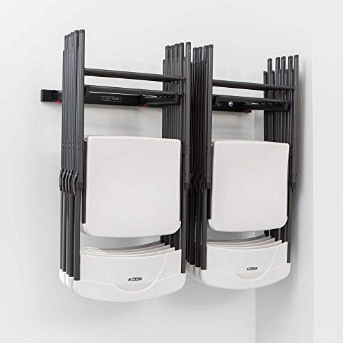 LIFETIME 80719 Wall Mounted Chair Rack Black by Lifetime