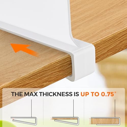 White Acrylic Shelf Dividers for Closets Organizer & Storage,8 Pack - Image 3