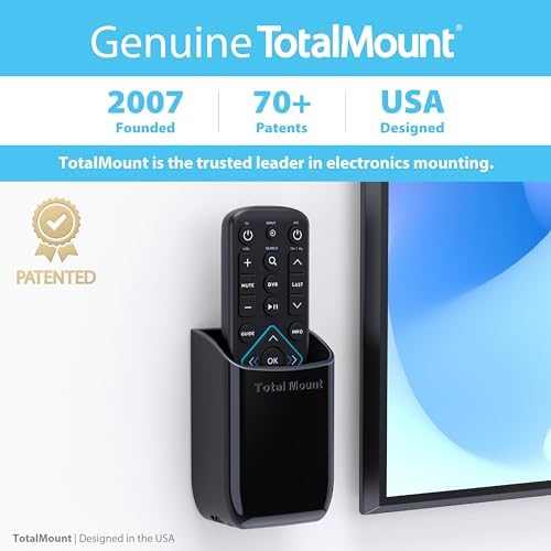 TotalMount Drop-Free Remote Holders – Removable Adhesive – Black (2 Pack) - Image 5