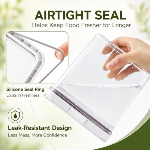 16-Piece Airtight Food Storage Containers, 8 Containers and 8 Lids - Image 3