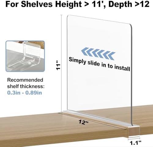 Tall Shelf dividers Closet Organizers: 11-inch (Higher Version) - Image 3