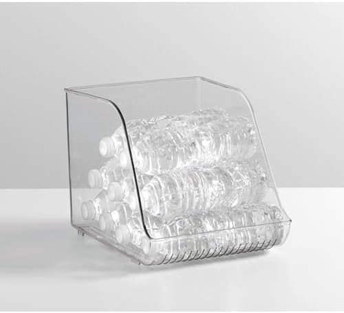 iDesign Plastic Water Bottle Organizer for Fridge, Clear, 4-Pack - Image 6