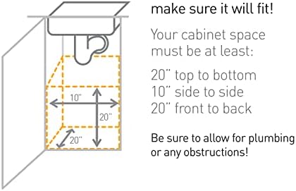 simplehuman Under Counter Pull-Out Can, 30L / 8 Gallon In-Cabinet Trash Can, Heavy-Duty Steel Frame, Commercial-Grade Ball-Bearing Tracks, Hides Trash Inside the Cabinet - Image 4
