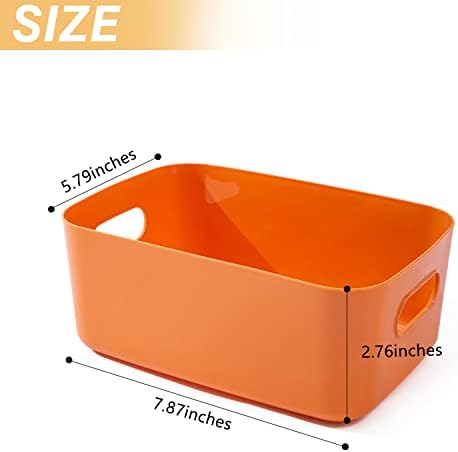 OWill 7 Pcs 2.1 L Plastic Storage Bins and Baskets for Efficient Home Classroom Organization Small Containers in Multicolour for Kitchen, Cupboard box, and Bathroom Organizer on Shelves and Tubs - Image 2