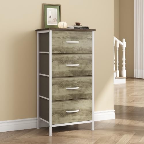 Sweetcrispy 4 Drawer Dresser, Tall Storage Cabinet for Bedroom and Closet - Image 5