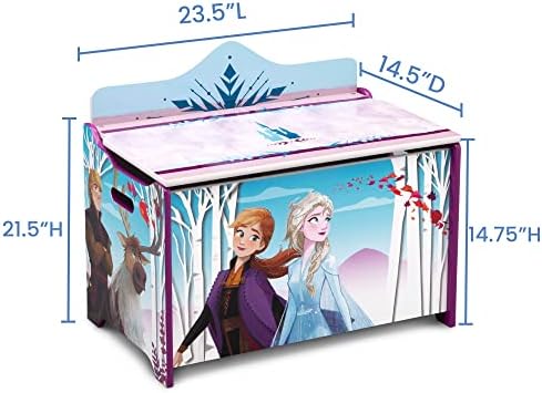 Delta Children Deluxe Toy Box, Disney Frozen II - Image 5