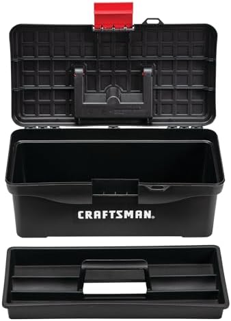 CRAFTSMAN Tool Box, Lockable, 13 in., Red/Black (CMST13004) - Image 4