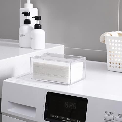 rejomiik Acrylic Dryer Sheet Holder, Dryer Sheet Dispenser with Lid, Clear - Image 4