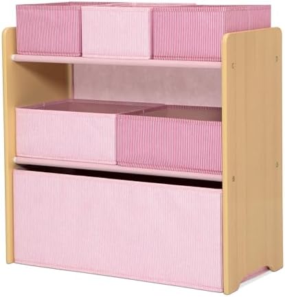 Delta Children - GapKids 6 Bin Toy Organizer - Greenguard Gold Certified, Blush Pink - Image 5