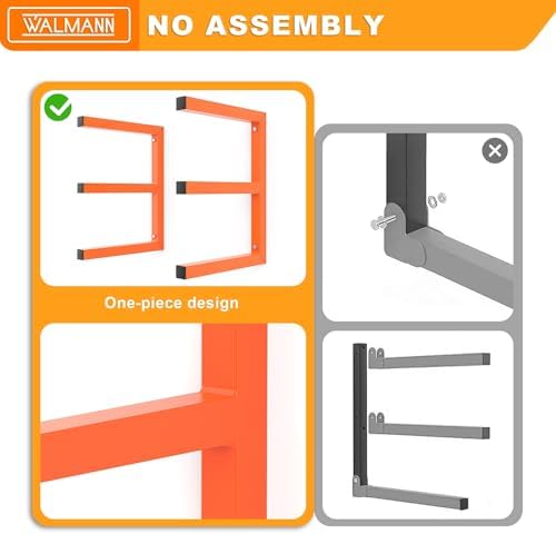 WALMANN Garage Wall Mounted Lumber Storage Rack, Overhead Lumber Rack - Image 4