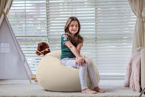 WEKAPO Stuffed Animal Storage Bean Bag Chair Cover for Kids - Image 4