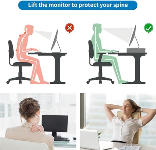 Computer Monitor Stand Riser with Drawer - Image 4
